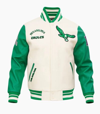 NFL Philadelphia Eagles Retro Classic Men's Rib Wool Varsity Jacket