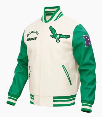 NFL Philadelphia Eagles Retro Classic Men's Rib Wool Varsity Jacket