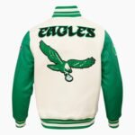NFL Philadelphia Eagles Retro Classic Men's Rib Wool Varsity Jacket