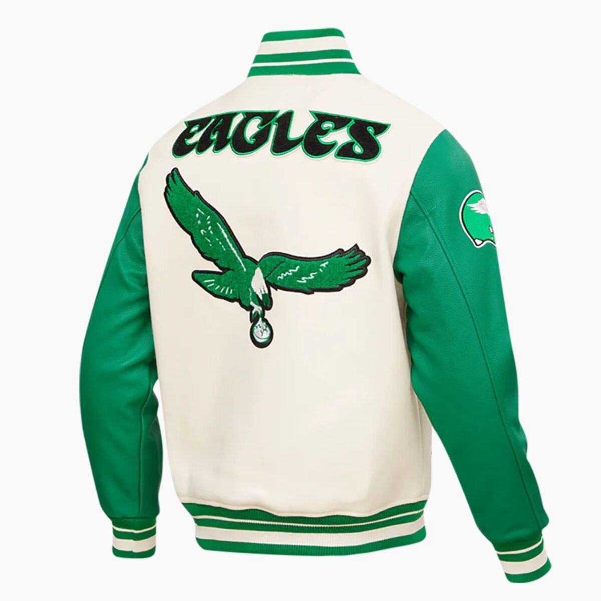 NFL Philadelphia Eagles Retro Classic Men's Rib Wool Varsity Jacket