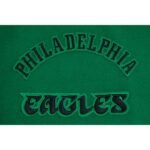 NFL Philadelphia Eagles Retro Classic Men's Rib Wool Varsity Jacket Green