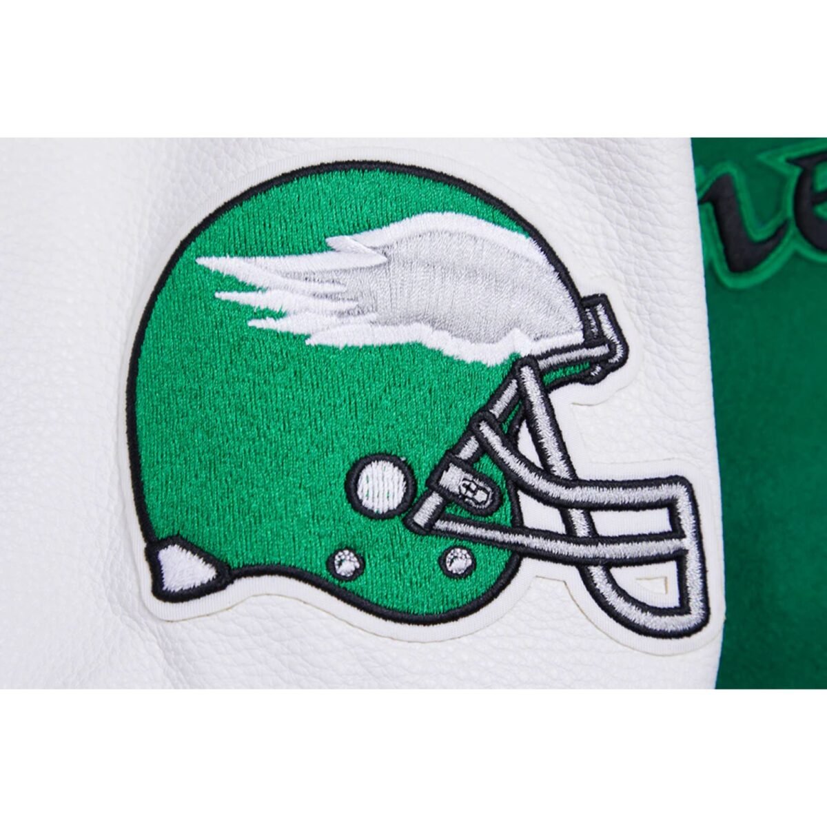 NFL Philadelphia Eagles Retro Classic Men's Rib Wool Varsity Jacket Green