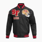 NFL San Francisco 49ers Mashup Men's Rib Satin Jacket