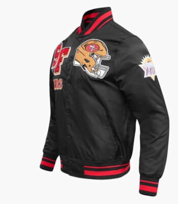 NFL San Francisco 49ers Mashup Men's Rib Satin Jacket