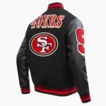 NFL San Francisco 49ers Mashup Men's Rib Wool Varsity Jacket