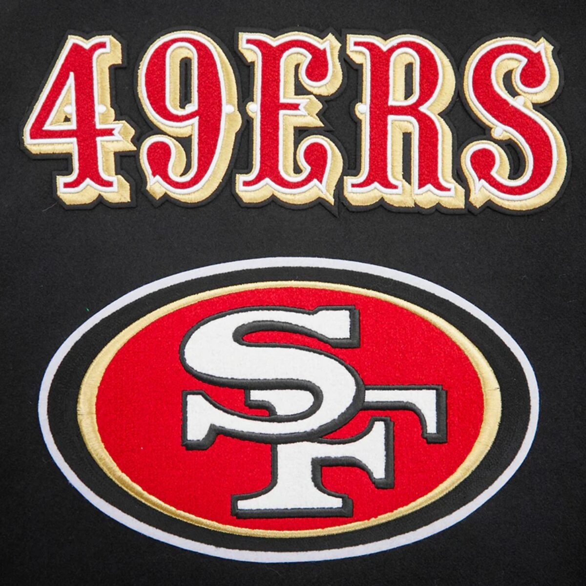 NFL San Francisco 49ers Mashup Men's Rib Wool Varsity Jacket