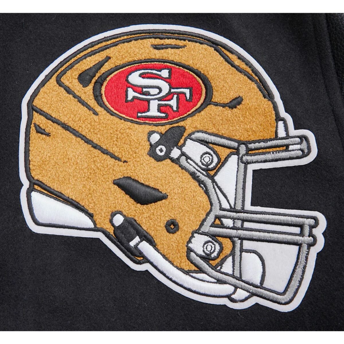 NFL San Francisco 49ers Mashup Men's Rib Wool Varsity Jacket