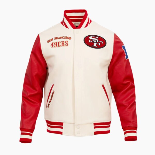 NFL San Francisco 49ers Retro Classic Men's Rib Wool Varsity Jacket
