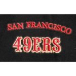 NFL San Francisco 49ers Retro Classic Men's Rib Wool Varsity Jacket Black