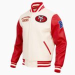 NFL San Francisco 49ers Retro Classic Men's Rib Wool Varsity Jacket