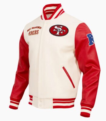 NFL San Francisco 49ers Retro Classic Men's Rib Wool Varsity Jacket