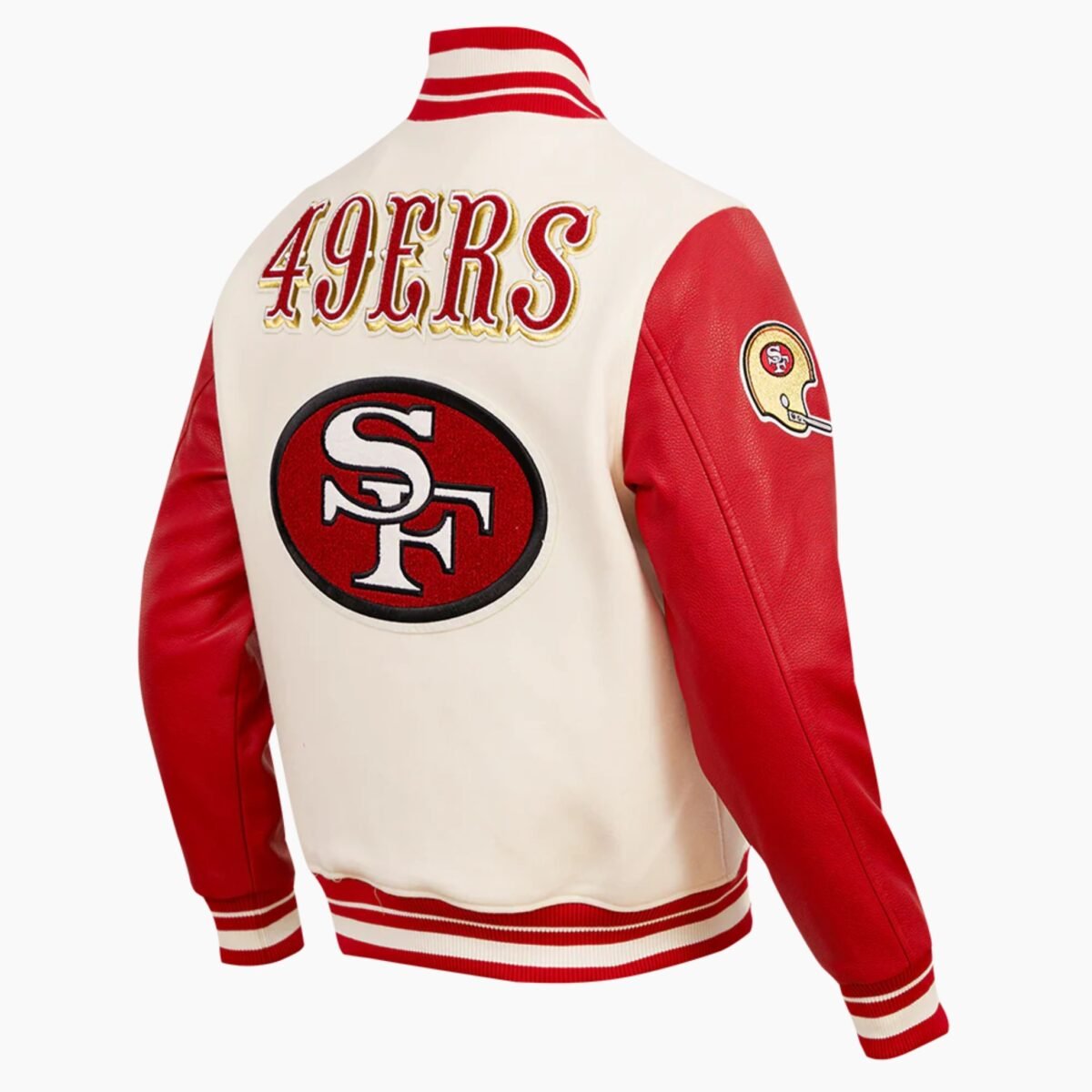 NFL San Francisco 49ers Retro Classic Men's Rib Wool Varsity Jacket