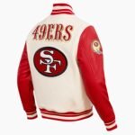 NFL San Francisco 49ers Retro Classic Men's Rib Wool Varsity Jacket