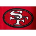 NFL San Francisco 49ers Retro Classic Men's Rib Wool Varsity Jacket Red