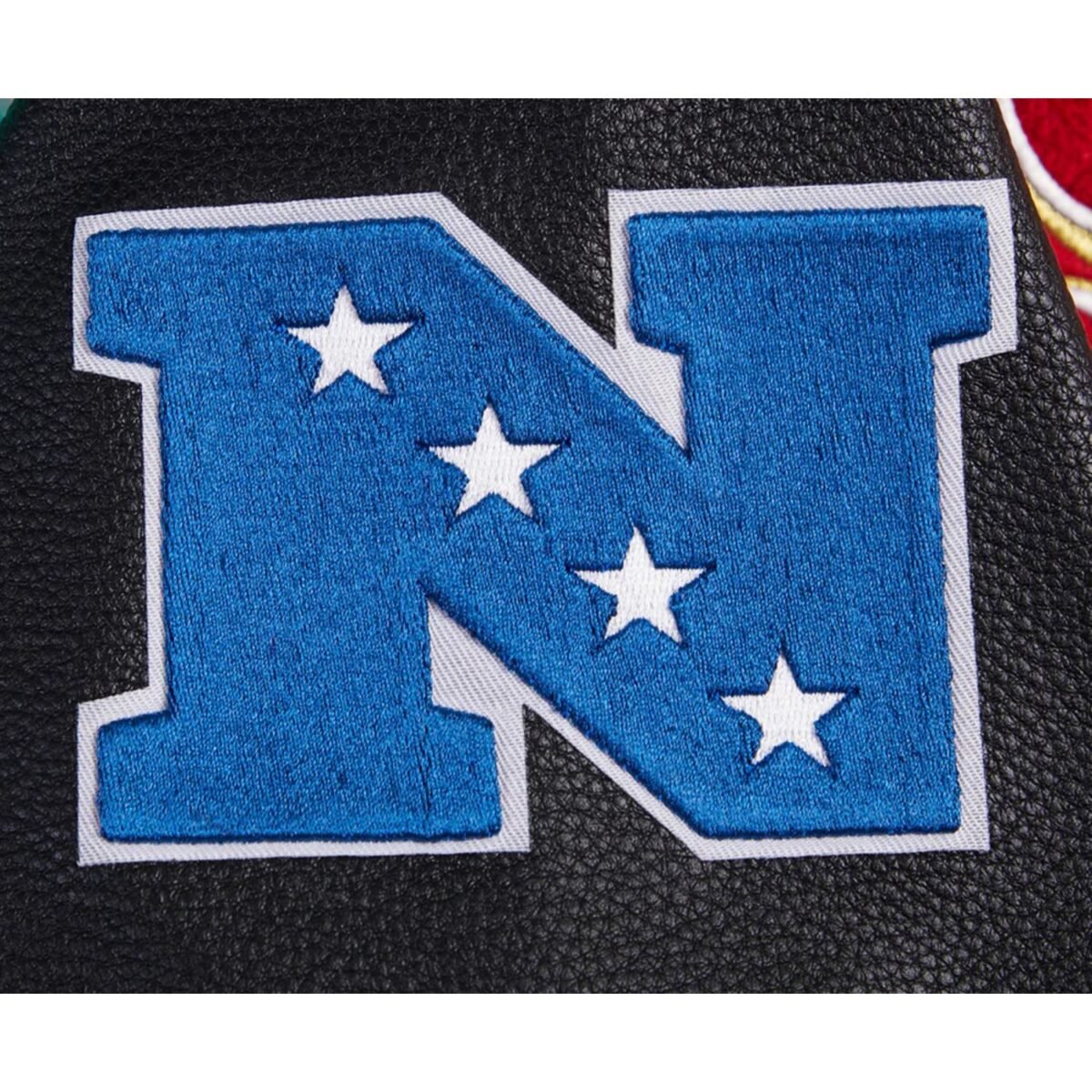 NFL San Francisco 49ers Retro Classic Men's Rib Wool Varsity Jacket Red