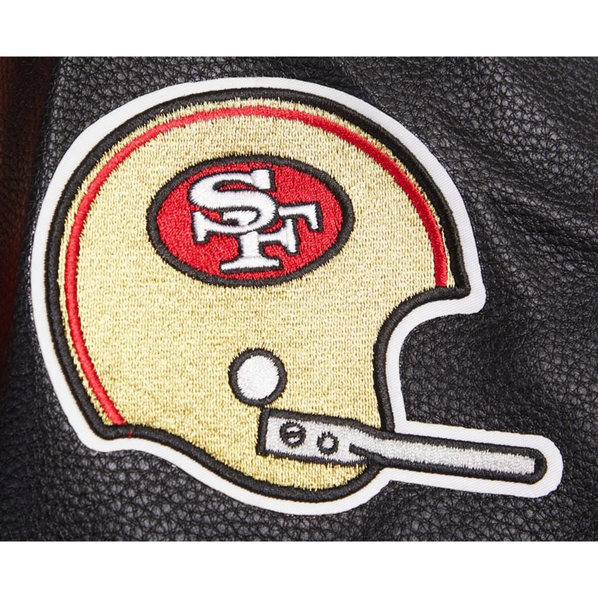 NFL San Francisco 49ers Retro Classic Men's Rib Wool Varsity Jacket Red