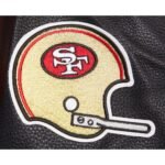 NFL San Francisco 49ers Retro Classic Men's Rib Wool Varsity Jacket Red