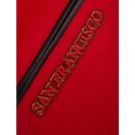 NFL San Francisco 49ers Retro Classic Men's Rib Wool Varsity Jacket Red