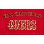 NFL San Francisco 49ers Retro Classic Men's Rib Wool Varsity Jacket Red
