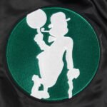 NBA Boston Celtics Retro Classic Men's Black Rib Satin Jacket