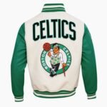 NBA Boston Celtics Retro Classic Men's Eggshell Rib Wool Varsity Jacket