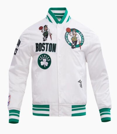 NBA Boston Celtics Retro Classic Men's Rib Satin Jacket