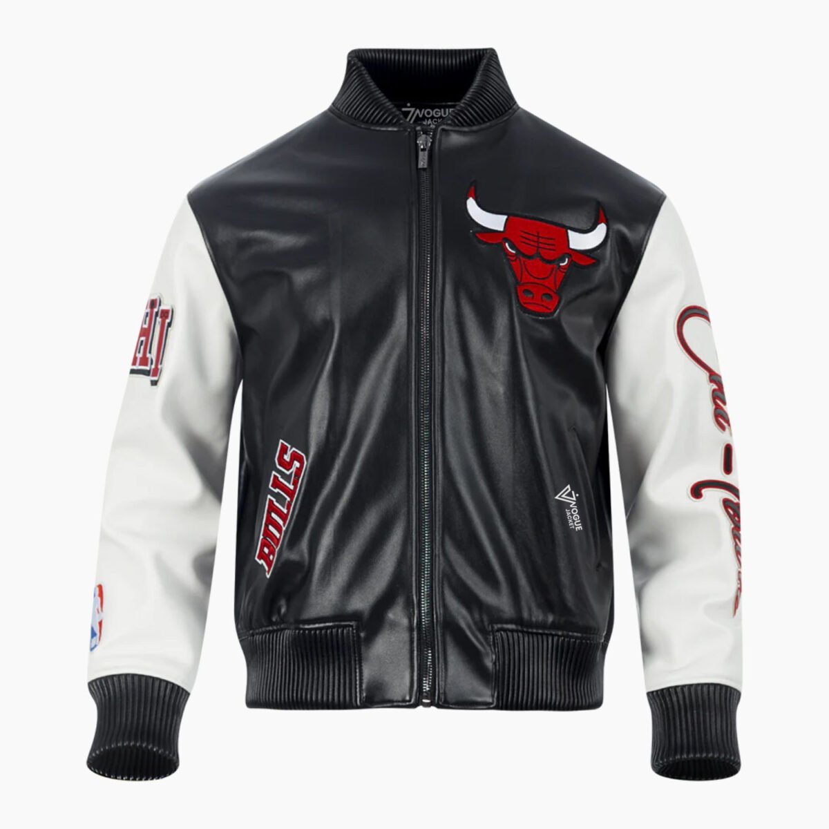 NBA Chicago Bulls City Signature Men's Leather Varsity Jacket NBA Chicago Bulls City Signature Men's Leather Varsity Jacket