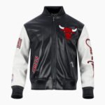 NBA Chicago Bulls City Signature Men's Leather Varsity Jacket