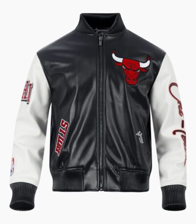 NBA Chicago Bulls City Signature Men's Leather Varsity Jacket