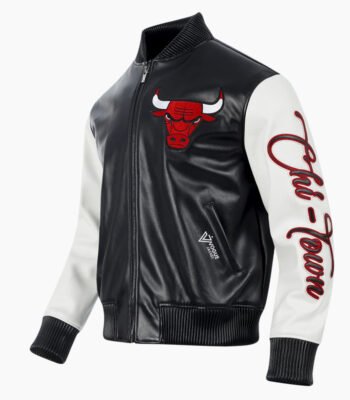 NBA Chicago Bulls City Signature Men's Leather Varsity Jacket
