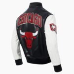 NBA Chicago Bulls City Signature Men's Leather Varsity Jacket