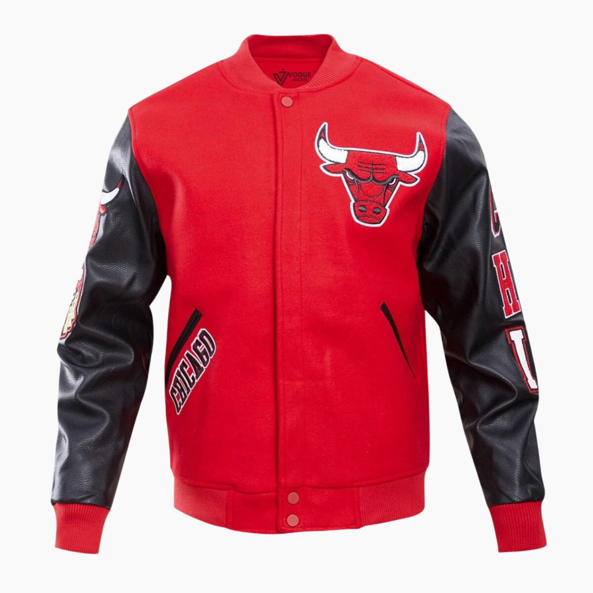 NBA Chicago Bulls Classic Wool Men's Varsity Jacket NBA Chicago Bulls Classic Wool Men's Varsity Jacket