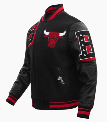 NBA Chicago Bulls Mashup Men’s Rib Wool Varsity Jacket