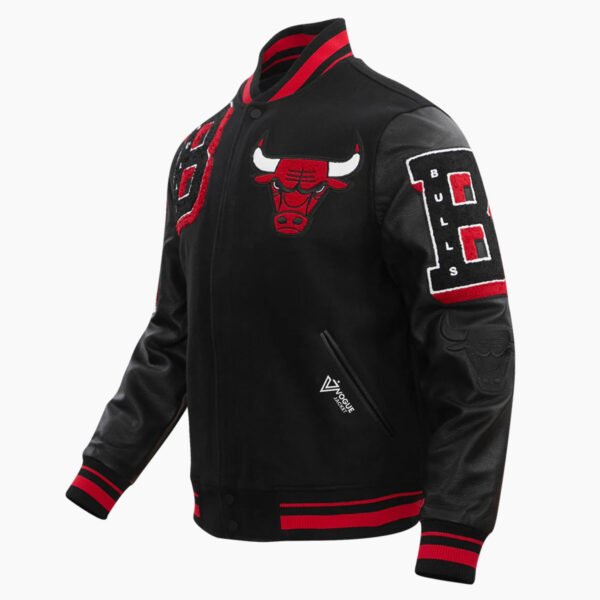 NBA Chicago Bulls Mashup Men’s Rib Wool Varsity Jacket