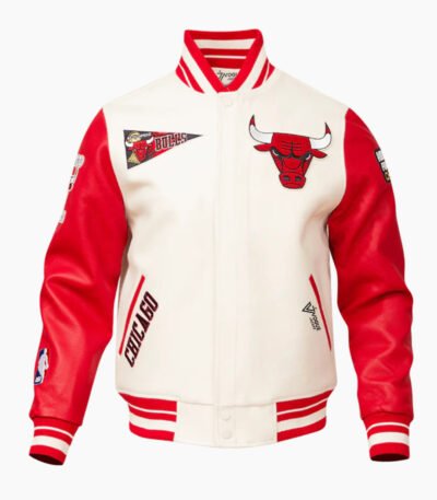NBA Chicago Bulls Retro Classic Men's Rib Wool Varsity Jacket