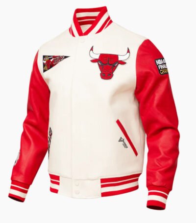 NBA Chicago Bulls Retro Classic Men's Rib Wool Varsity Jacket