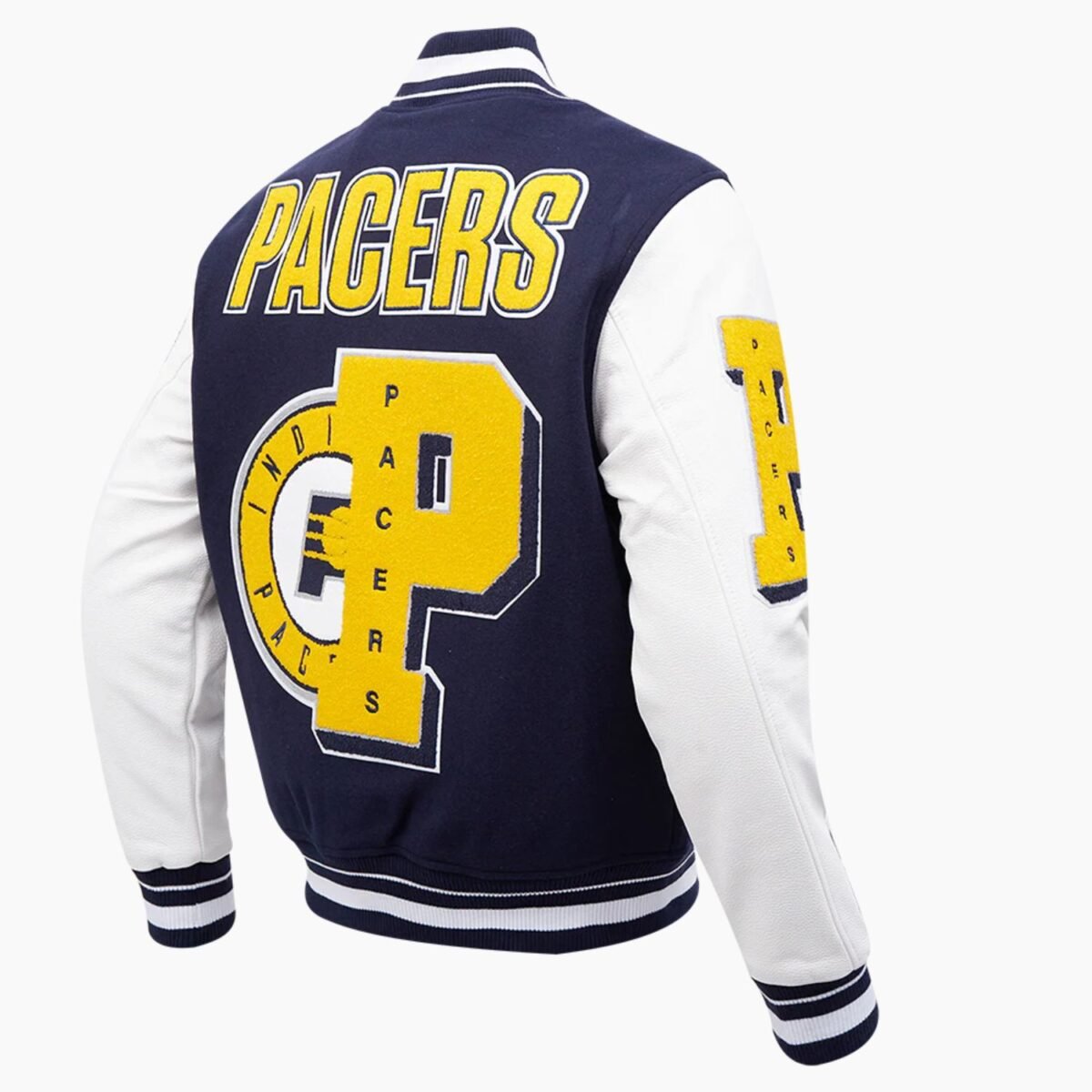 NBA Indiana Pacers Mashup Men's Rib Wool Varsity Jacket
