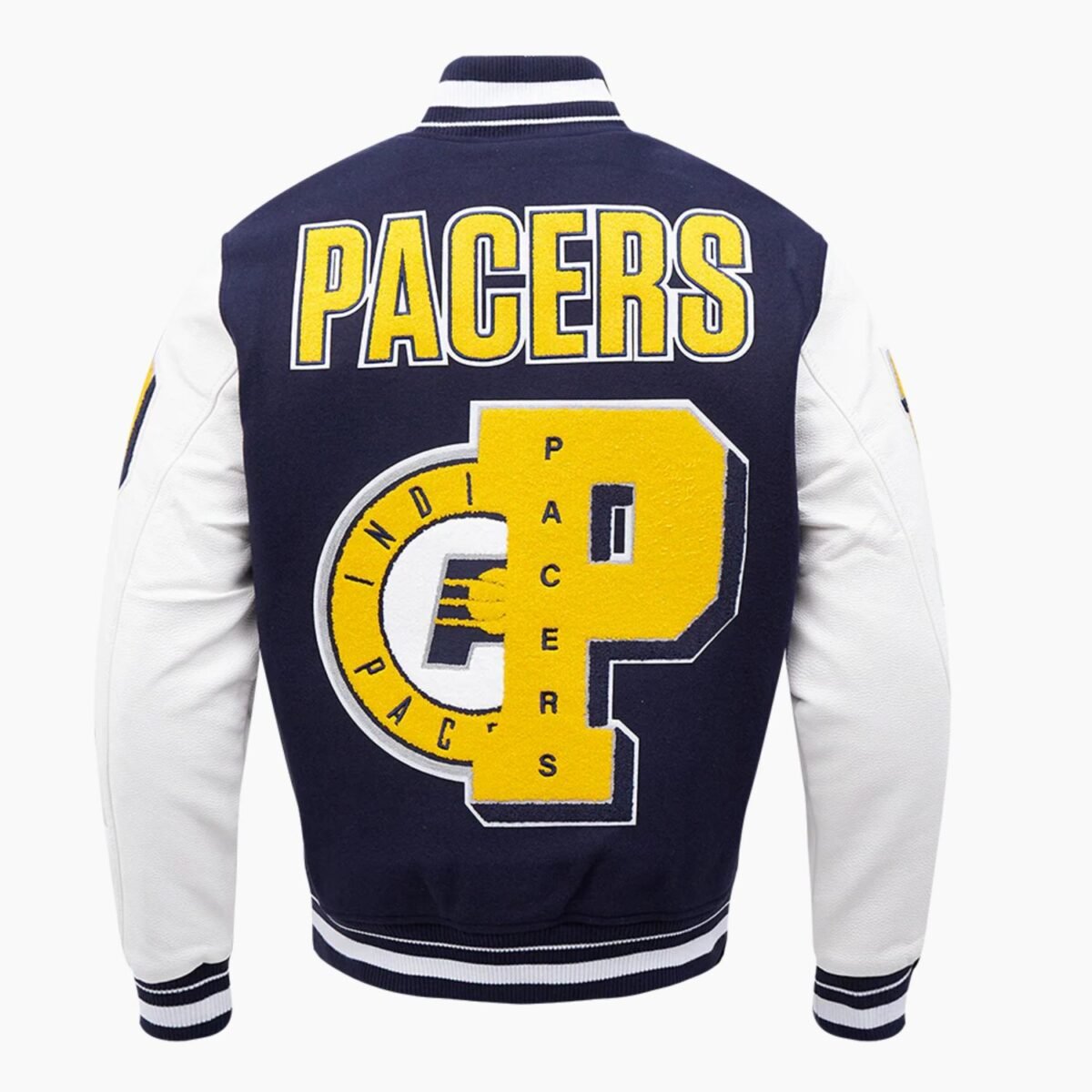 NBA Indiana Pacers Mashup Men's Rib Wool Varsity Jacket