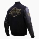 NBA Los Angeles Lakers Black & Gold Men's Wool Varsity Jacket