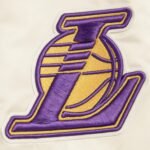 NBA Los Angeles Lakers Retro Classic Men's Eggshell Rib Satin Jacket