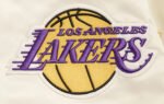 NBA Los Angeles Lakers Retro Classic Men's Eggshell Rib Satin Jacket