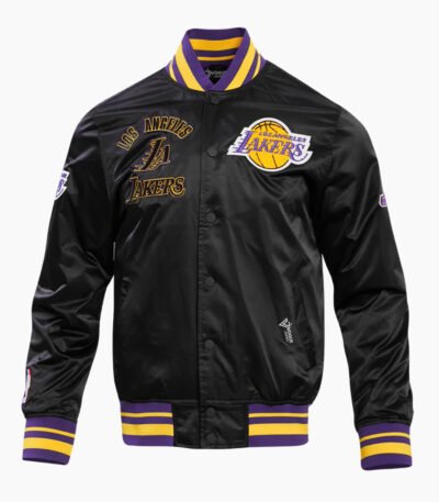 NBA Los Angeles Lakers Retro Classic Men's Rib Satin Jacket