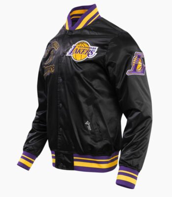 NBA Los Angeles Lakers Retro Classic Men's Rib Satin Jacket