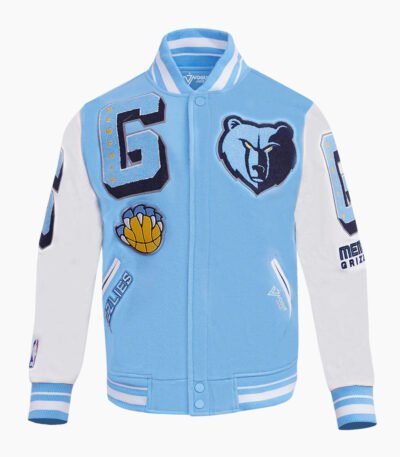 NBA Memphis Grizzlies Mashup Men's Rib Wool Varsity Jacket