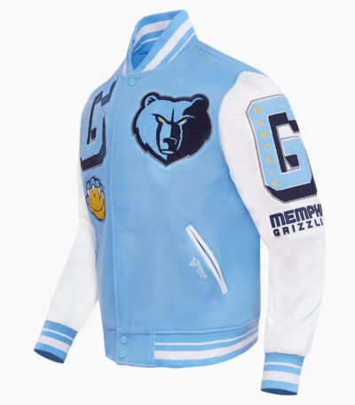 NBA Memphis Grizzlies Mashup Men's Rib Wool Varsity Jacket