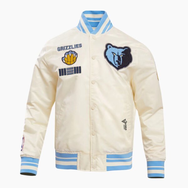 NBA Memphis Grizzlies Retro Classic Men's Rib Satin Jacket