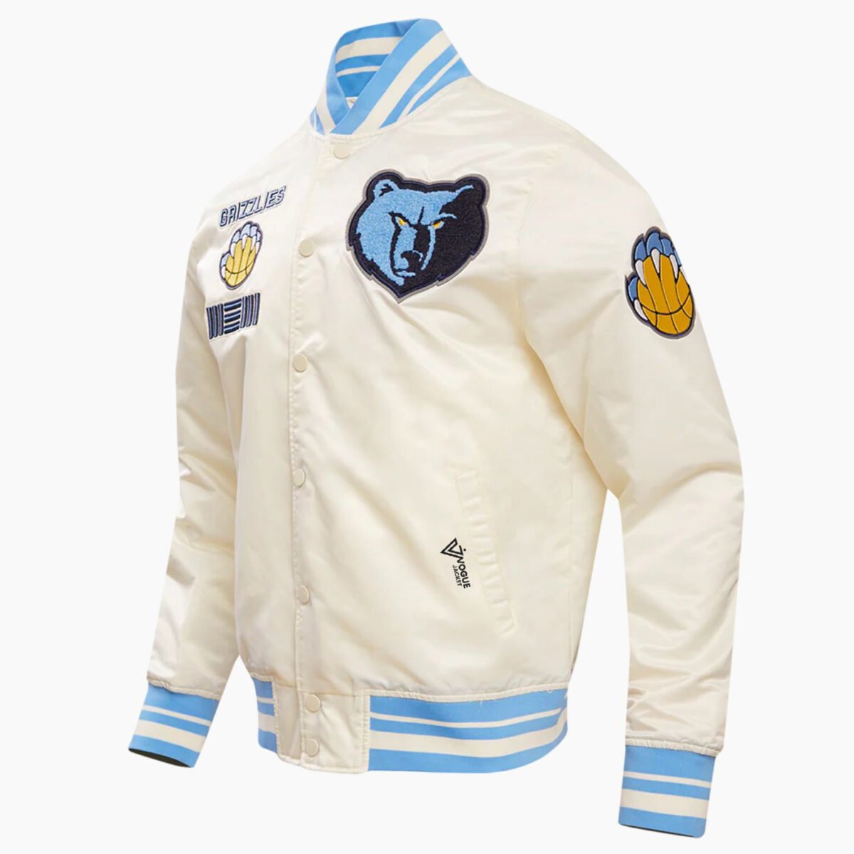 NBA Memphis Grizzlies Retro Classic Men's Rib Satin Jacket