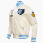 NBA Memphis Grizzlies Retro Classic Men's Rib Satin Jacket