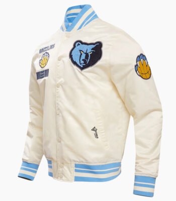 NBA Memphis Grizzlies Retro Classic Men's Rib Satin Jacket
