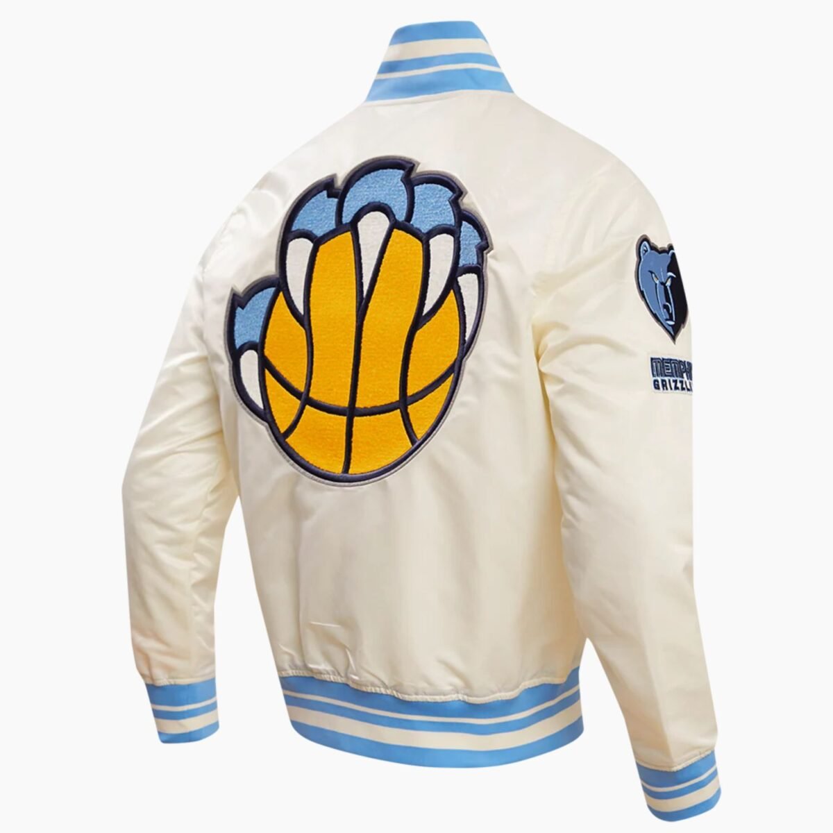 NBA Memphis Grizzlies Retro Classic Men's Rib Satin Jacket